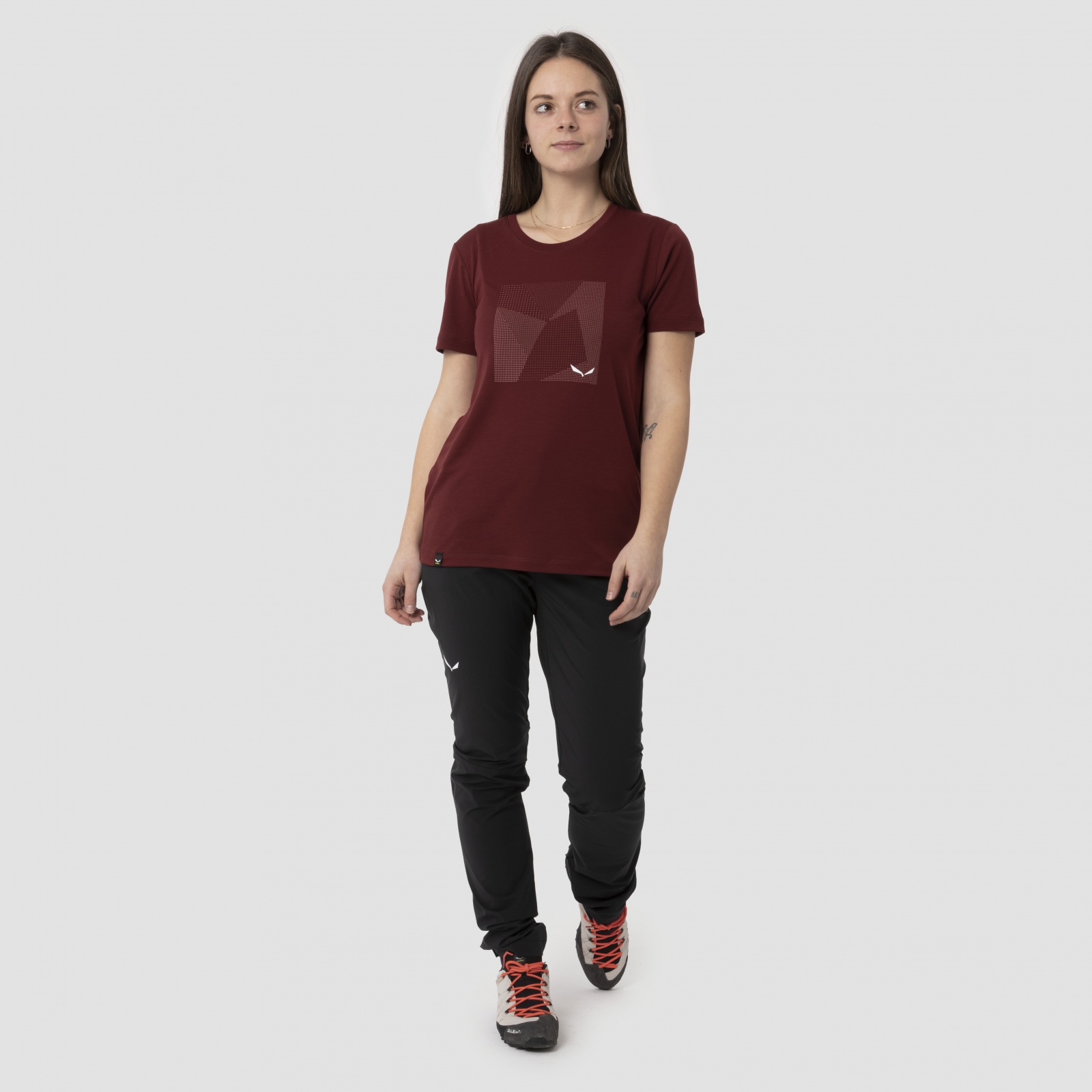 Salewa PURE BUILDING DRY 42/36, syrah Dámské triko