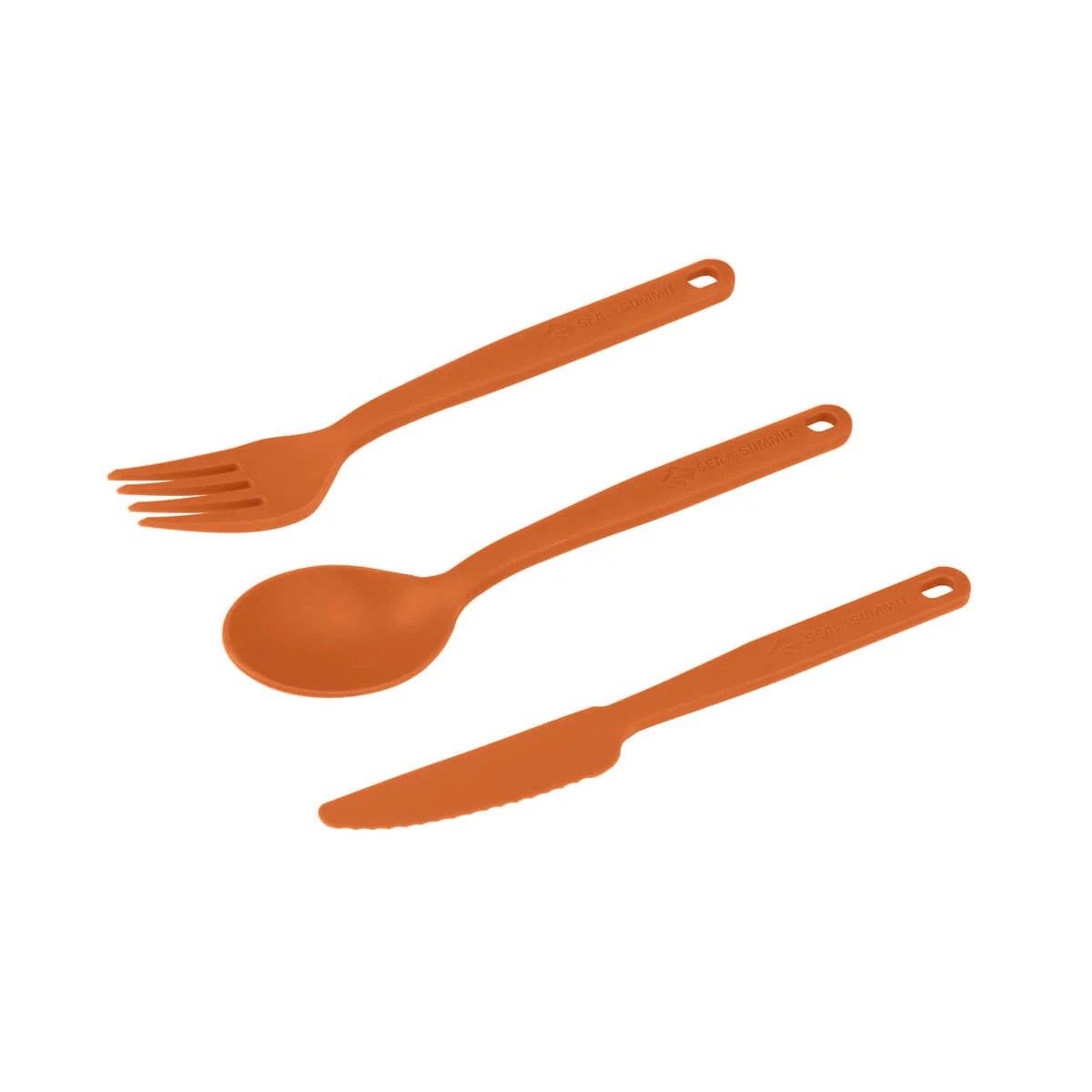 Sea to summit Camp Cutlery Set 3pcs. burnt orange Cestovní příbor