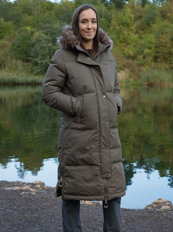 Husky Downbag L XL, deep khaki Dámský péřový kabát (obrázek 4)