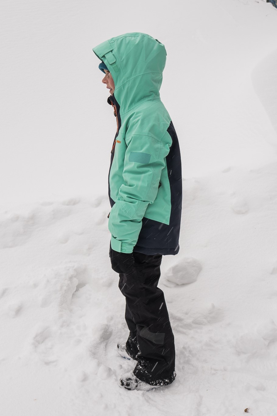Husky Gomez Kids 140-146, turquoise/black blue Dětská ski bunda (obrázek 6)