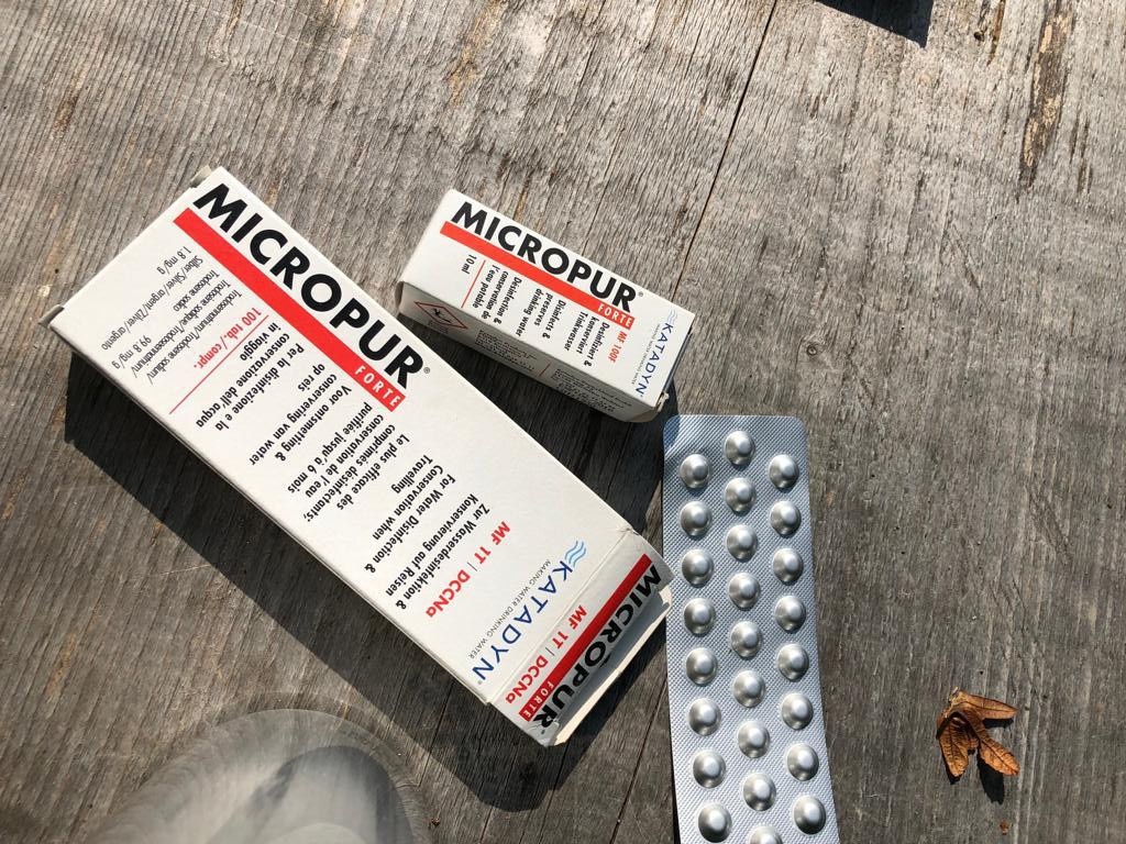 Katadyn Micropur Forte MF 1T (4×25) viz obrázek Desinfekce