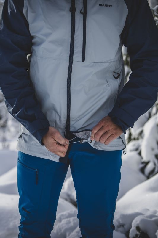 Husky Nanook M L, dk. blue/lt. grey Pánská hardshell bunda (obrázek 5)