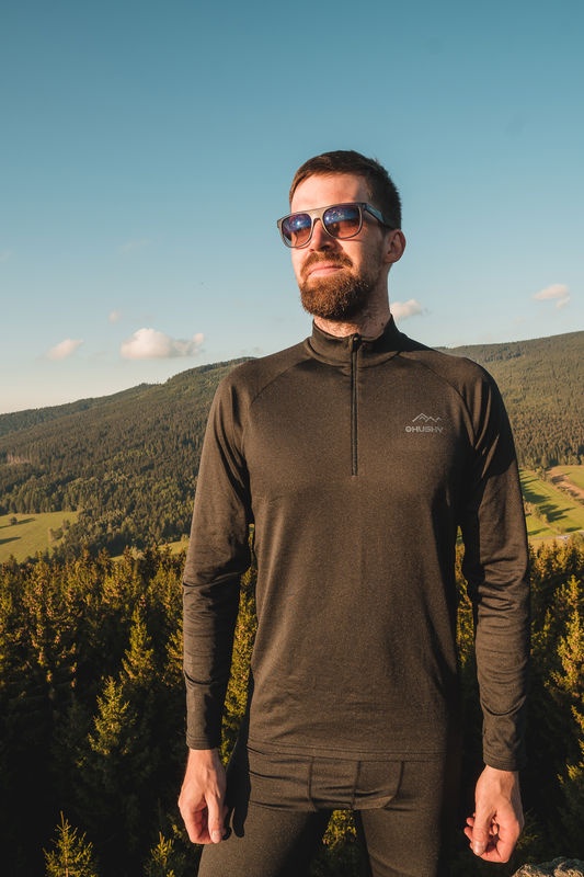 Husky Tromi zip M M, bright green Termoprádlo Active Winter Triko (obrázek 8)