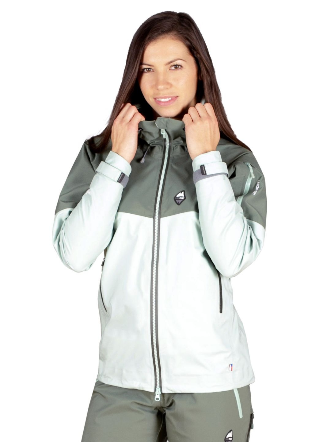 High point Explosion 5.0 lady XL, silt green/laurel khaki Dámská hardshellová bunda (obrázek 4)