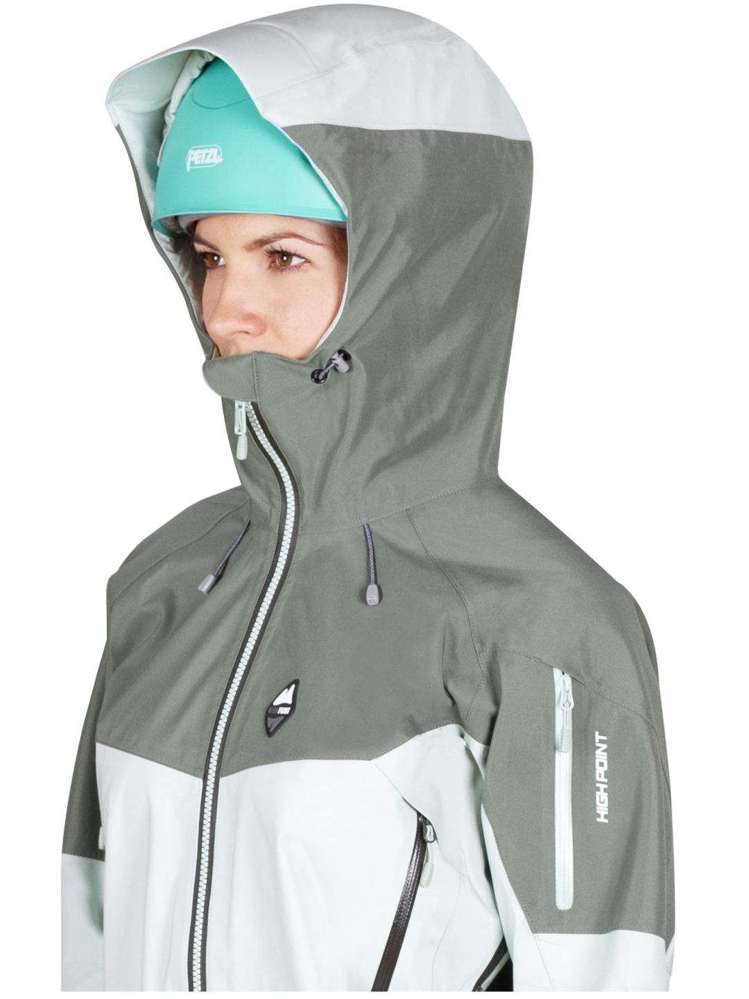 High point Explosion 5.0 lady M, silt green/laurel khaki Dámská hardshellová bunda (obrázek 6)
