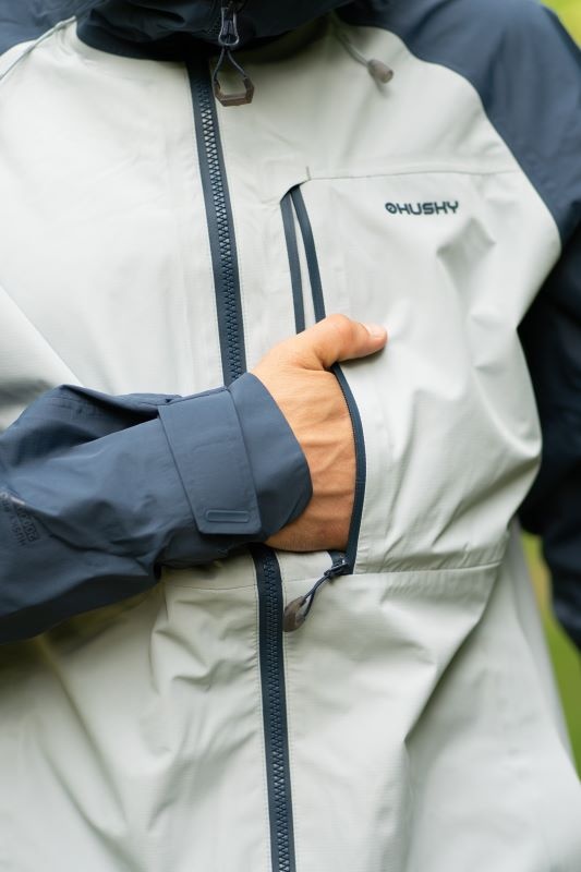 Husky Nanook M XXL, dk. blue/lt. grey Pánská hardshell bunda (obrázek 8)