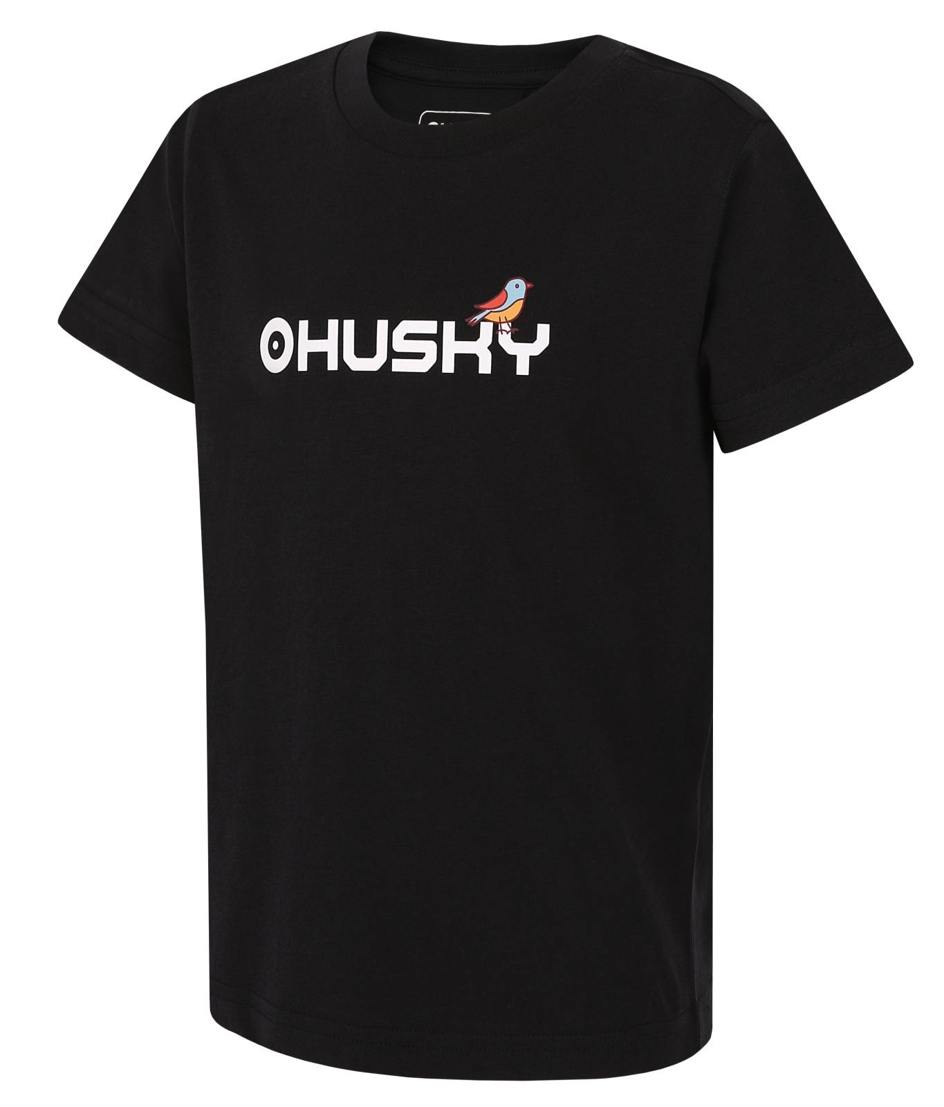 Husky Tee Birdie K 140, black Dětské bavlněné triko