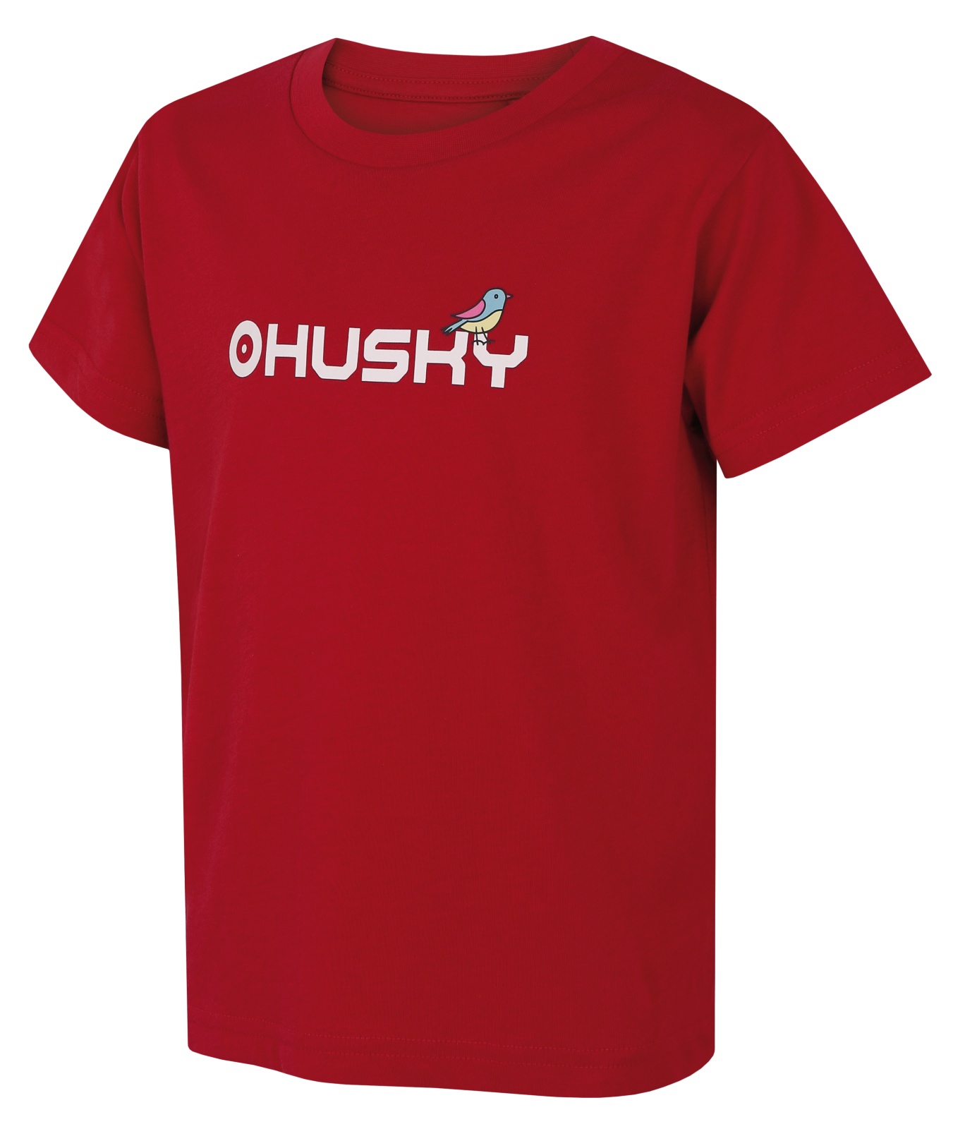 Husky Tee Birdie K 146, red Dětské bavlněné triko