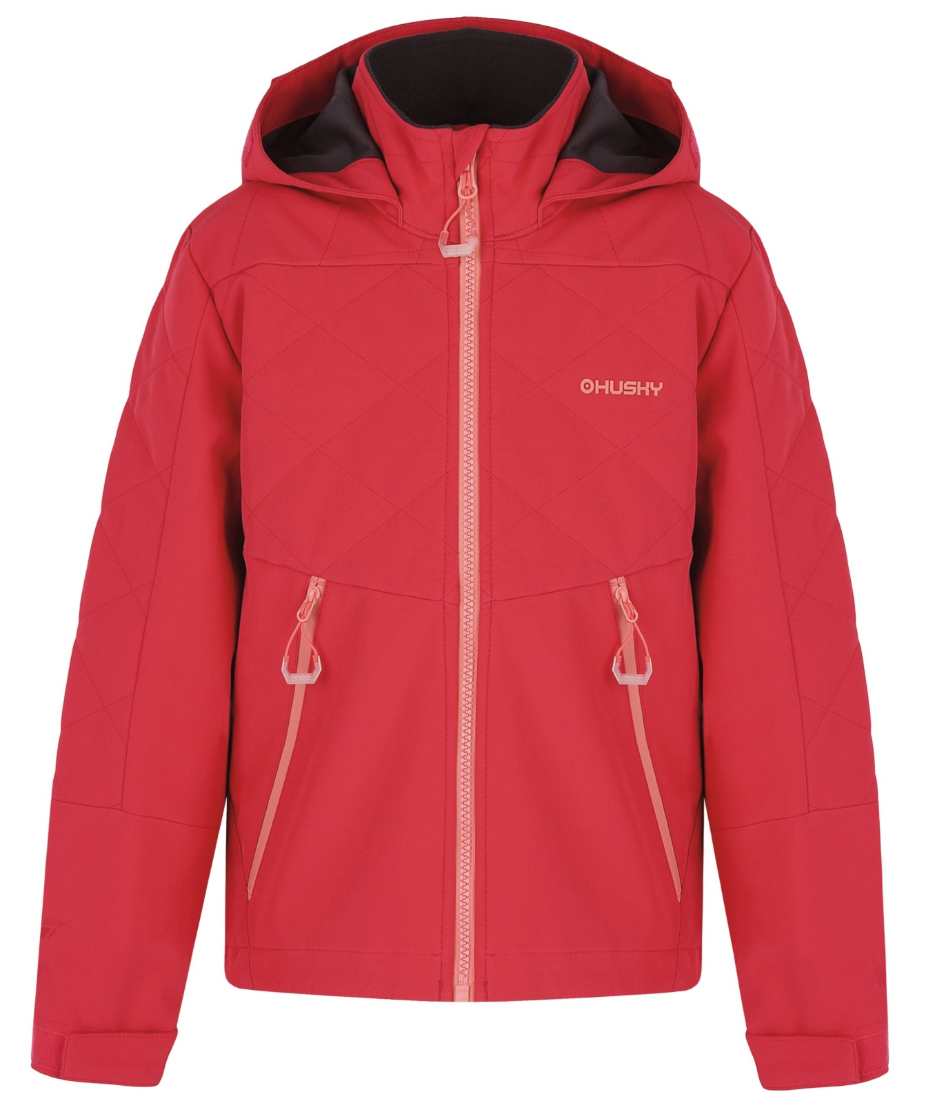 Husky Salex K 140-146, khaki Dětská softshell bunda (obrázek 9)