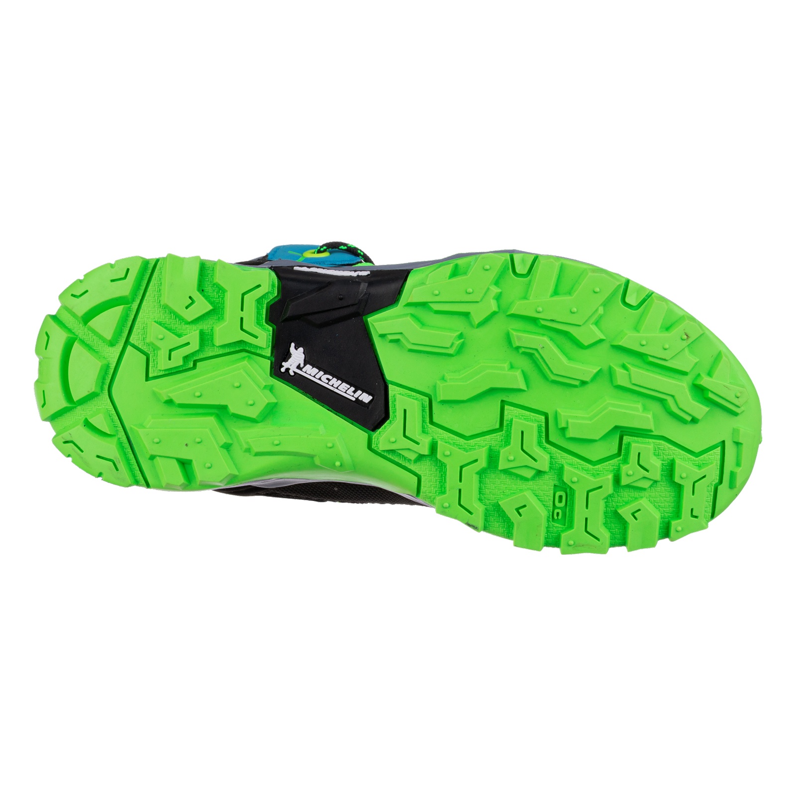 Salewa SALEWA Jr Alp Trainer Mid GTX EU 27, Blue Danube/Fluo Green Dětské trekové boty