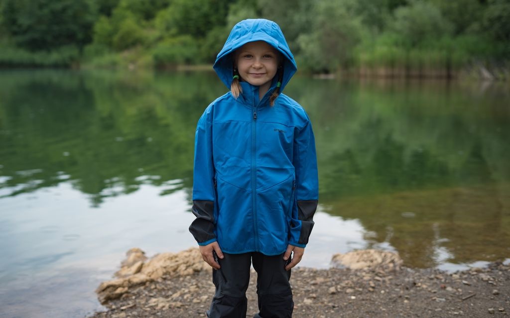 Husky Sonny K 164-170, modrá Dětská softshell bunda (obrázek 7)