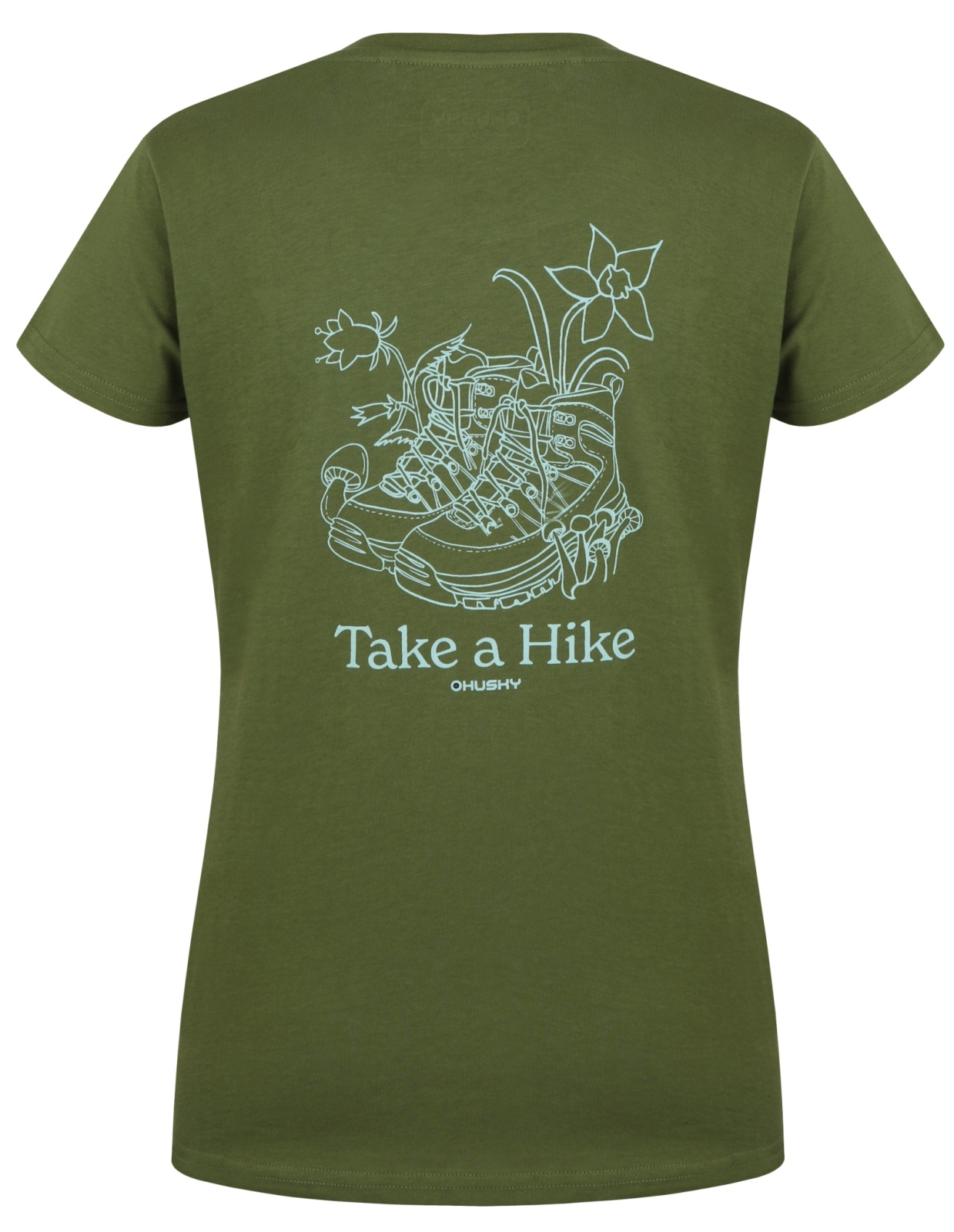 Husky Tee Walker L XL, green Dámské bavlněné triko