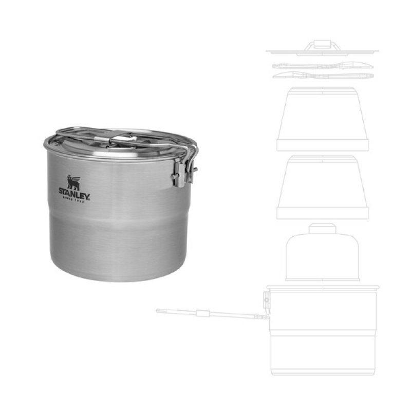 Stanley Adventure kompaktní set na vaření pro dva 1l shale/charcoal Hrnec (obrázek 10)
