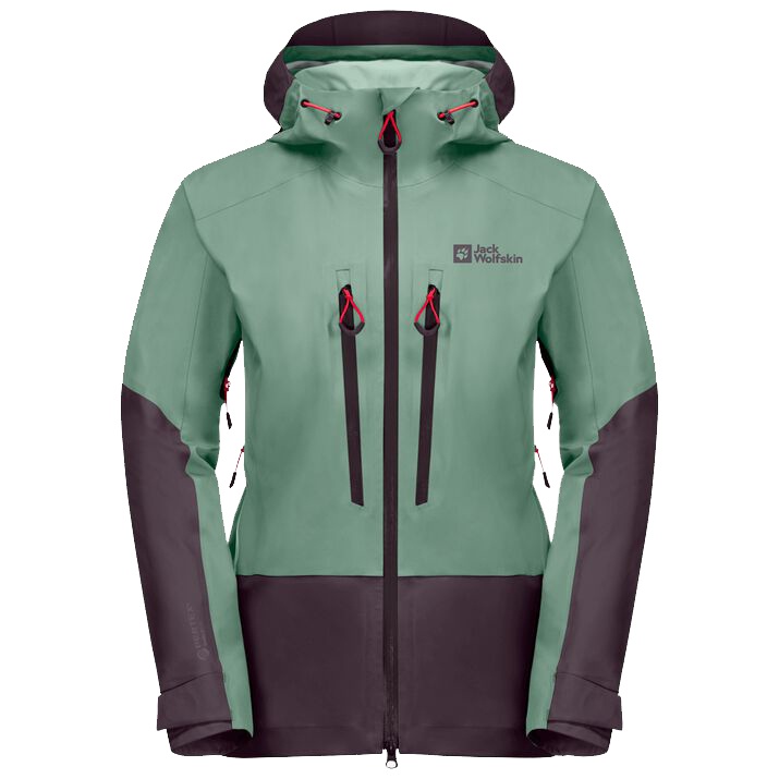 Levně Jack Wolfskin Alpspitze 3l L, granite green Dámská skialpová bunda