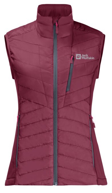 Jack Wolfskin Routeburn Pro Ins L, sangria red Dámská zateplená vesta