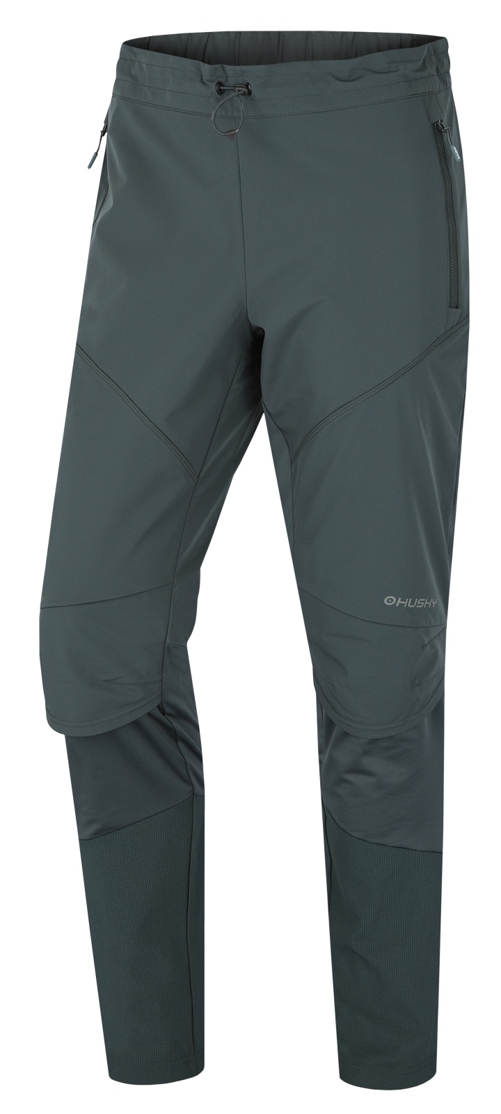 Husky Kulau M M, dark green Pánské softshellové kalhoty