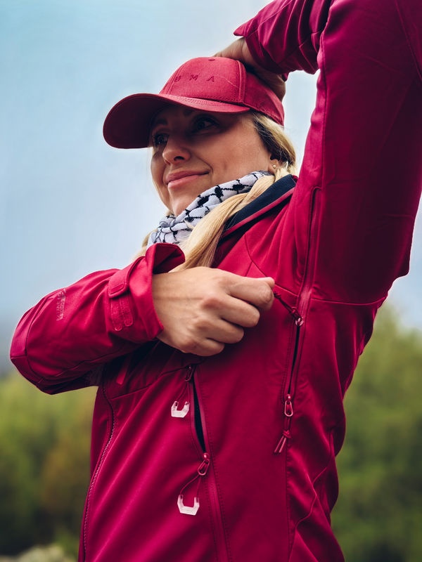 Husky Sauri L XXL, magenta Dámská softshell bunda (obrázek 5)