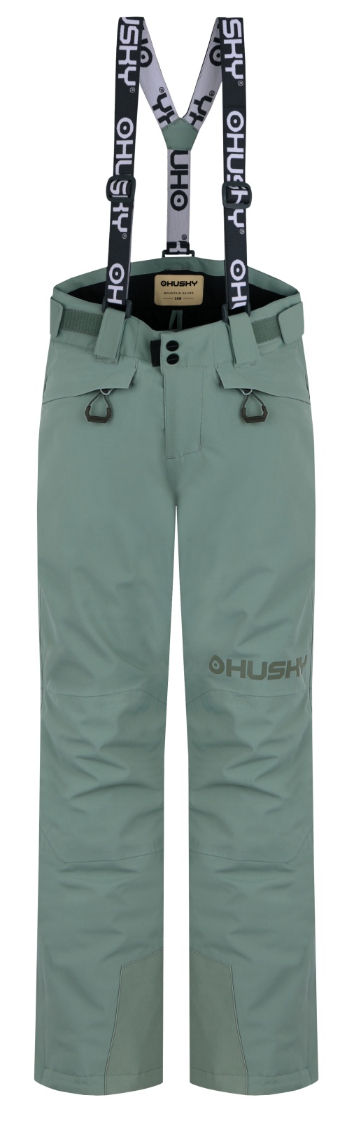 Husky Gunis Kids 128, faded green Dětské lyžařské kalhoty