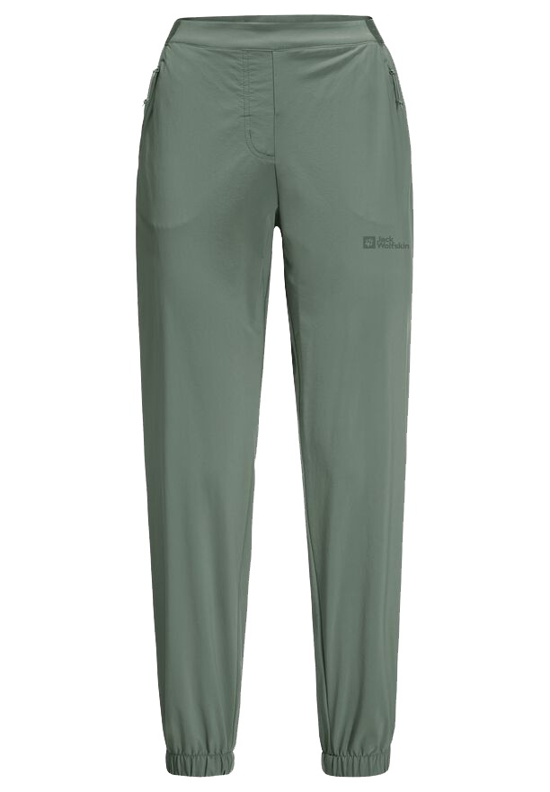 Jack Wolfskin Prelight S, picnic green Dámské softshellové kalhoty