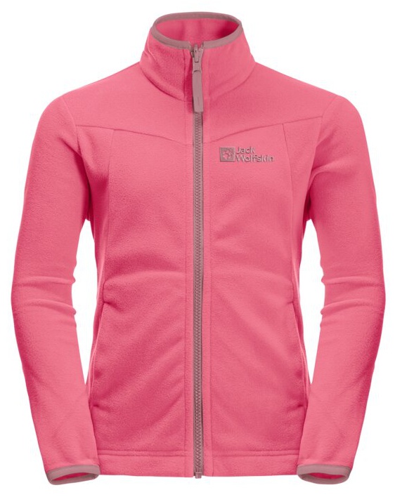 Levně Jack Wolfskin Sandpiper K 164, pink lemonade Dětská bunda na zip