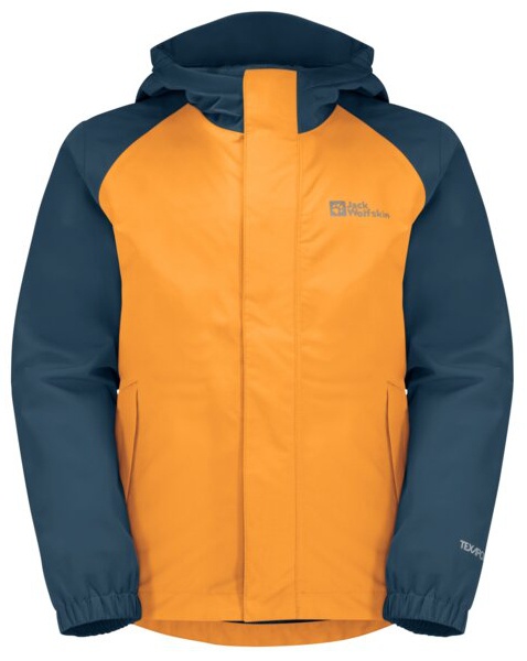 Levně Jack Wolfskin Tucan K 164, orange pop Dětská bunda na zip