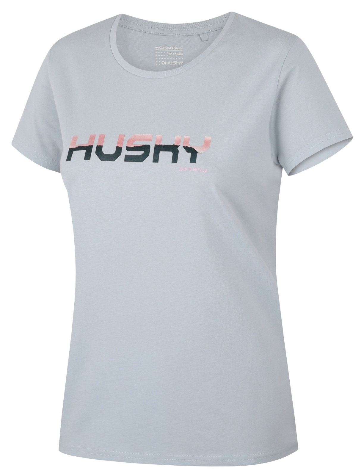 Husky Tee Wild L S, light grey Dámské bavlněné triko