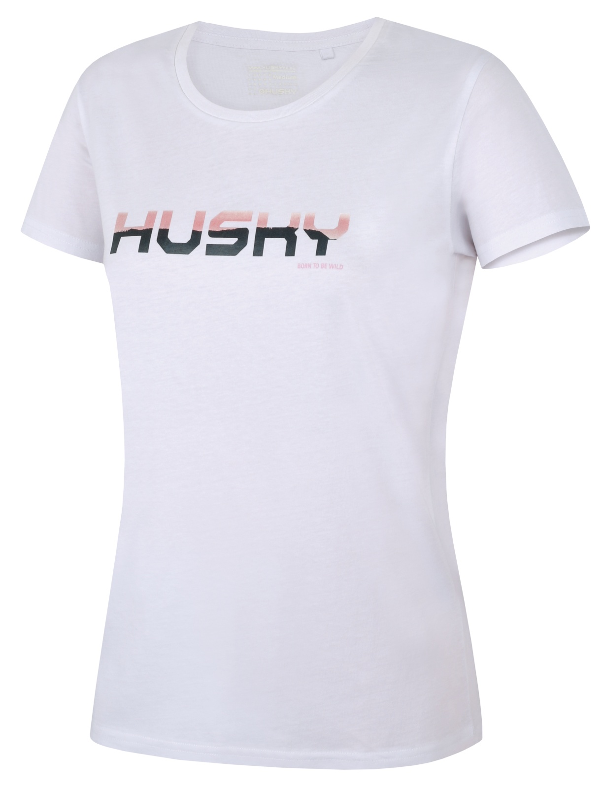 Husky Tee Wild L M, white Dámské bavlněné triko