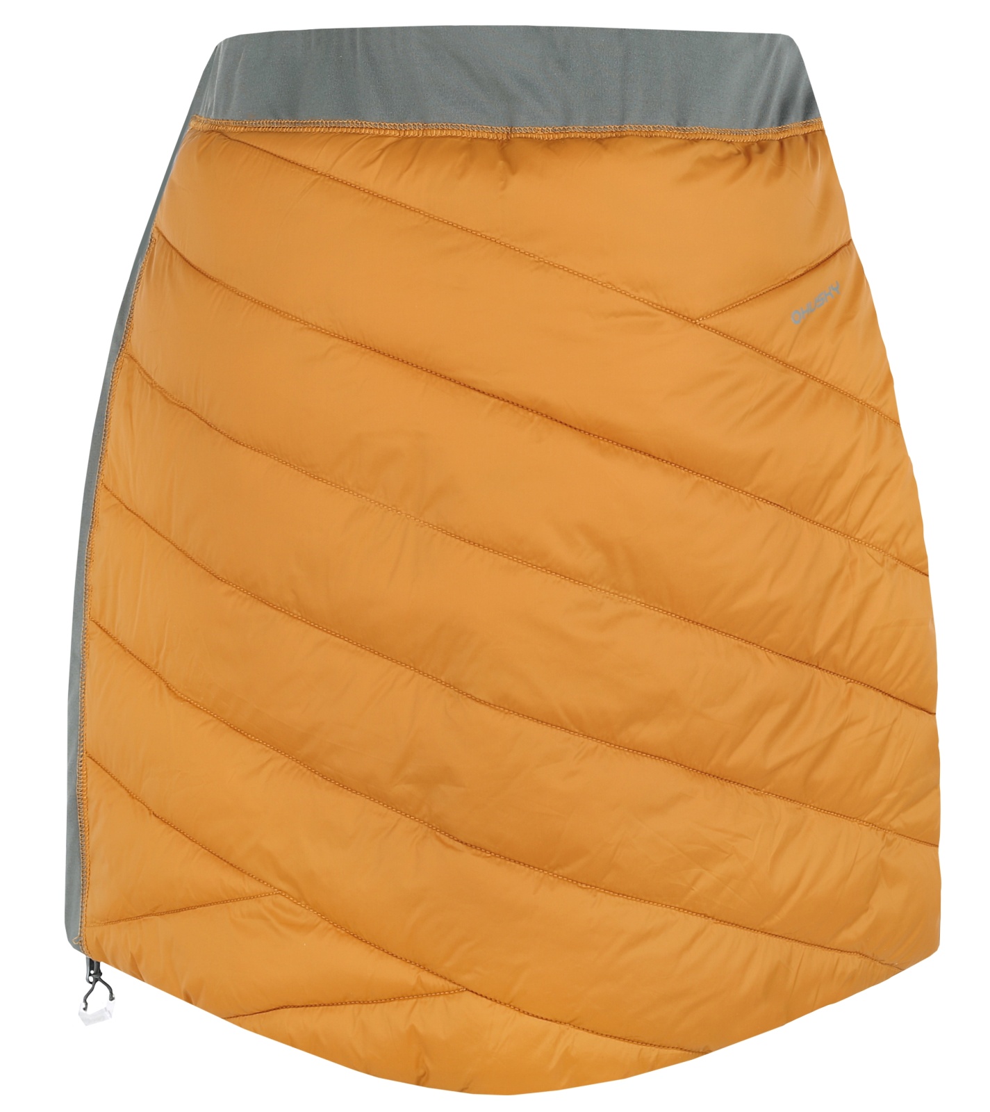 Husky Freez L L, mustard/dk. grey green Dámská oboustranná zimní sukně