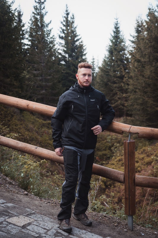 Husky Sonny M S, black Pánská softshell bunda (obrázek 4)
