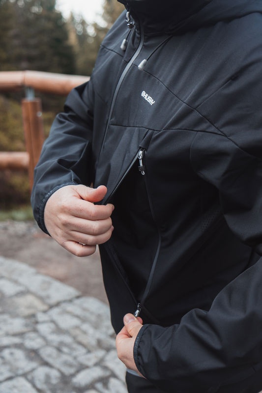 Husky Sonny M S, black Pánská softshell bunda (obrázek 7)
