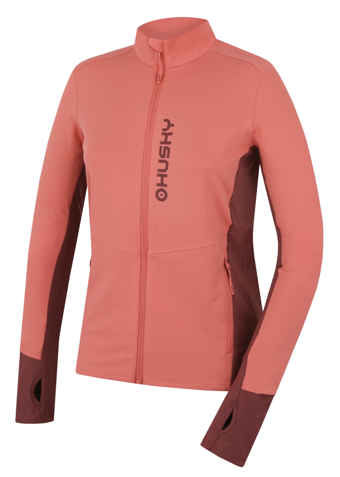 Husky Tame zip L L, orange Dámská mikina se zipem