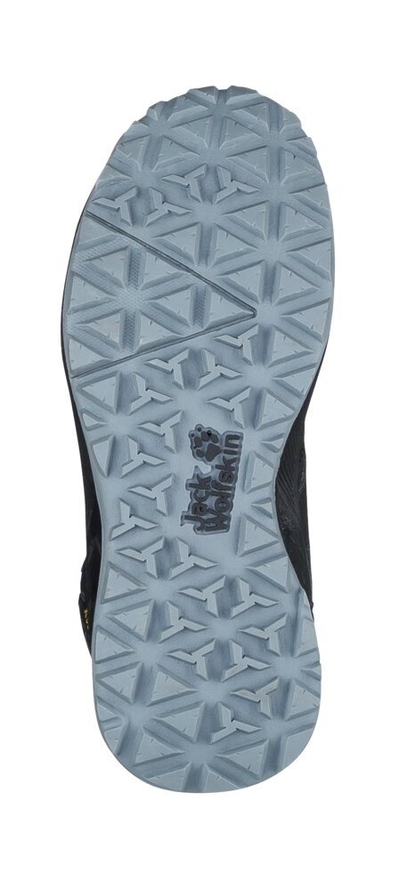 Jack Wolfskin Woodland Texapore Mid K EU 36, black/burly yellow Dětské turistické boty