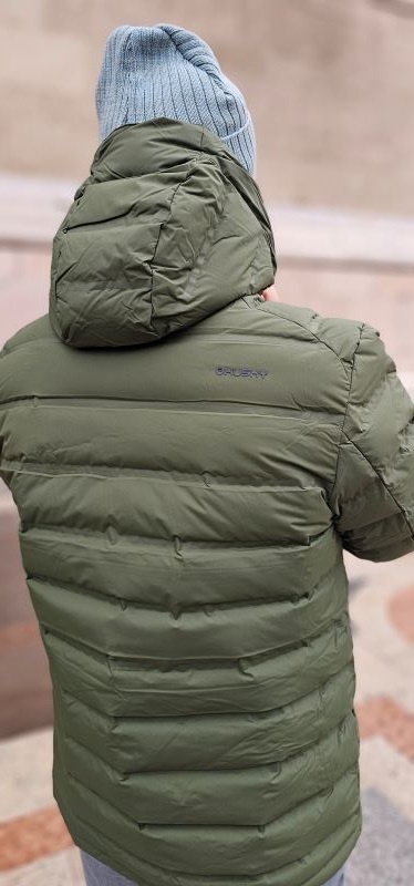 Husky Donnie M S, beige Pánská péřová bunda (obrázek 8)