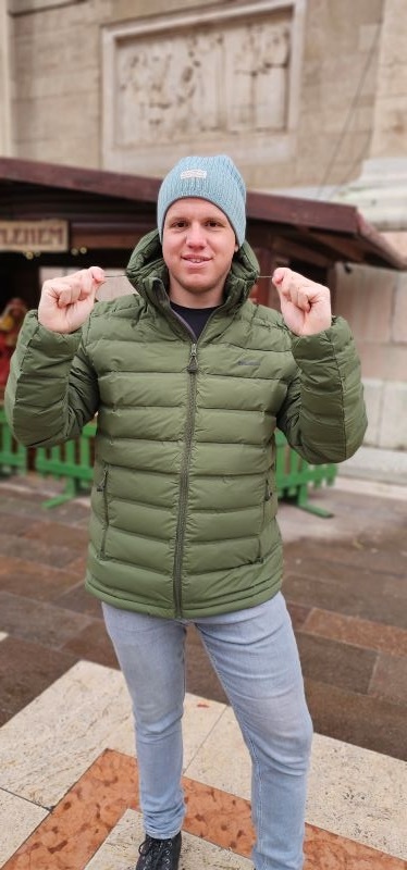 Husky Donnie M S, beige Pánská péřová bunda (obrázek 7)