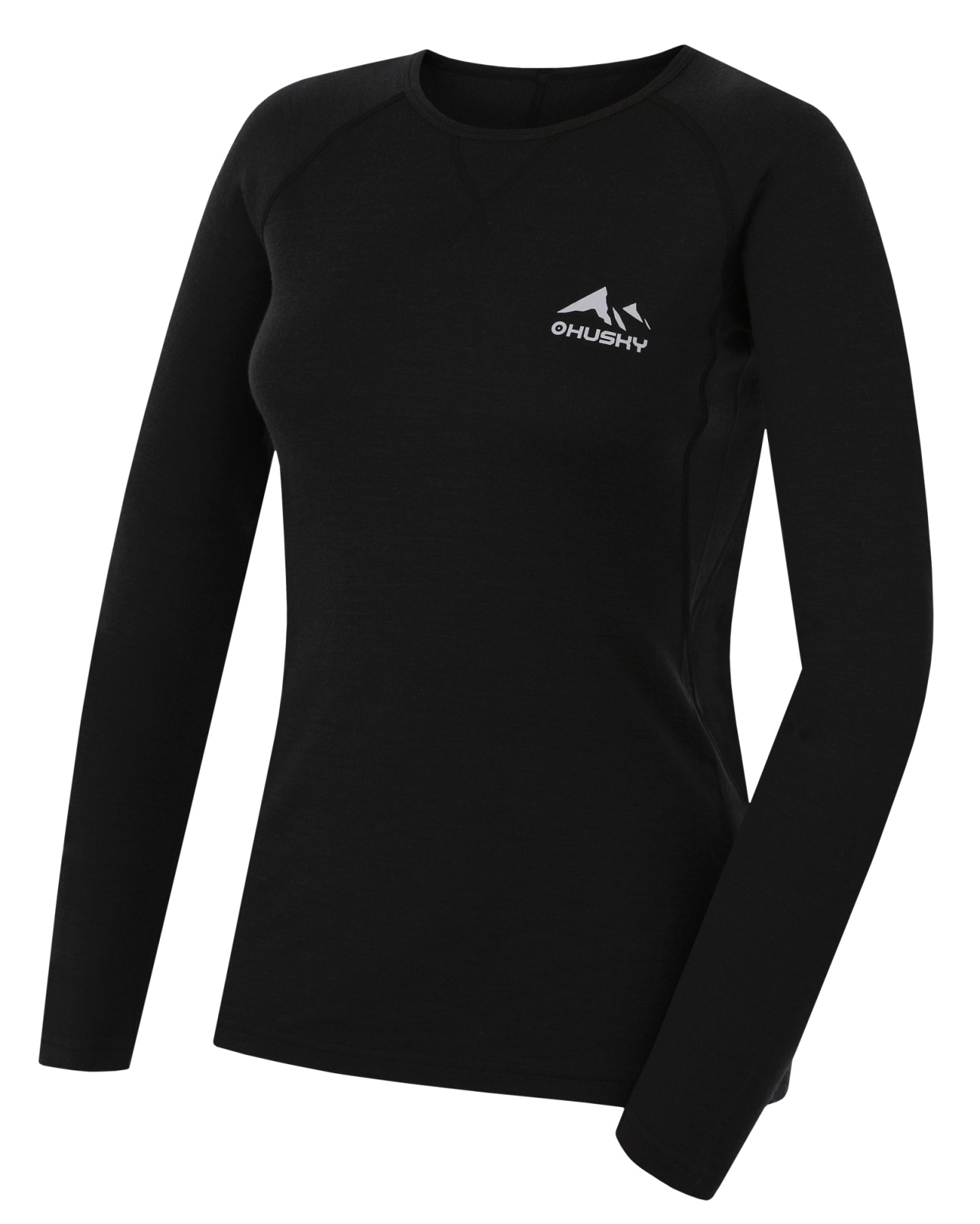 Husky Mertee L S, black Merino termoprádlo triko