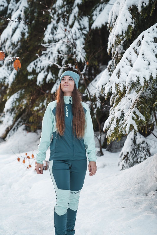 Husky Kala L S, mint/turquoise Dámské softshellové kalhoty (obrázek 6)