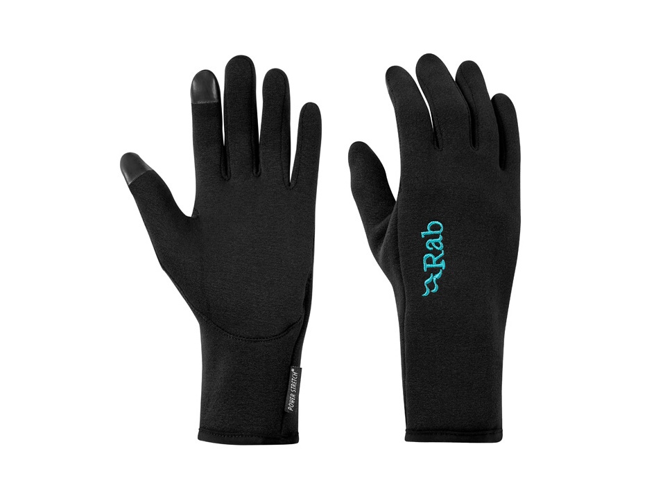 Rab Power stretch contact S, black Dámské rukavice