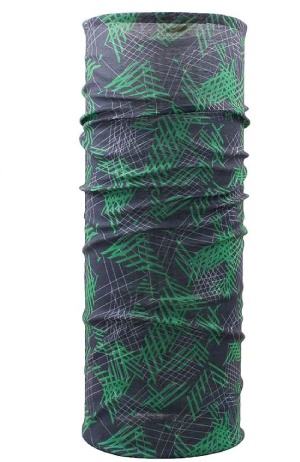 Husky Printemp UNI, zeleno-černá multifunkční šátek