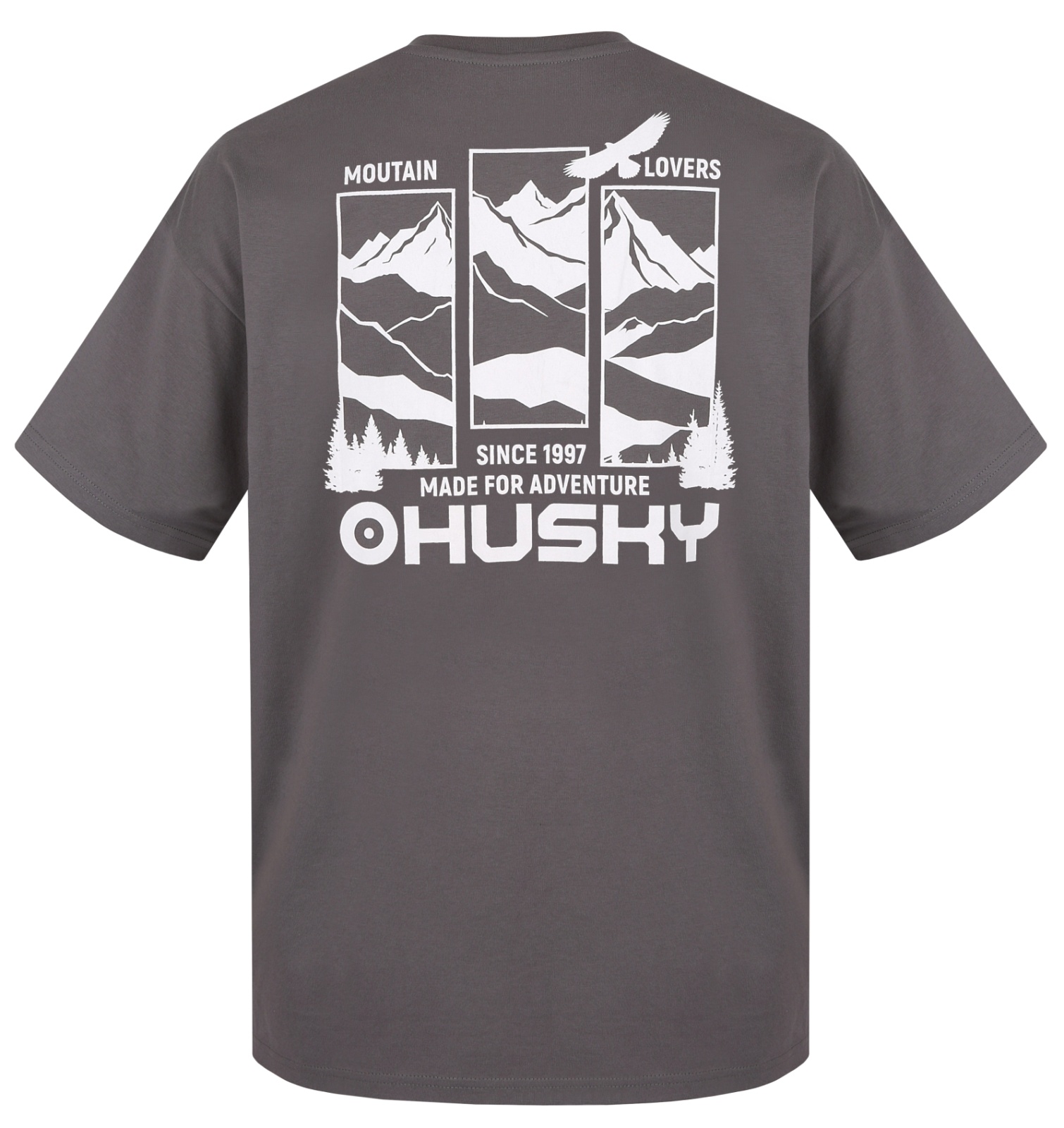 Husky Tee View M XXL, grey Pánské bavlněné triko
