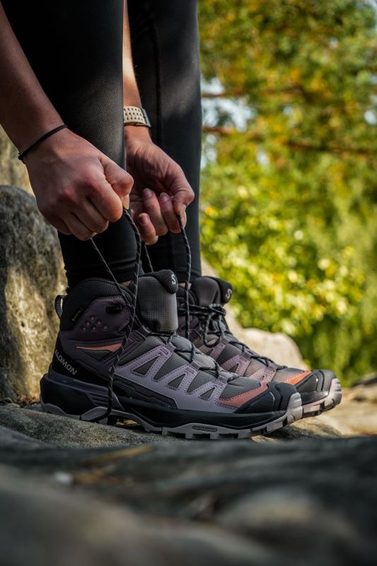 Salomon X ultra 360 Mid GTX EU 38, Plum Kitten/Phantom/Cork Dámské turistické boty (obrázek 11)