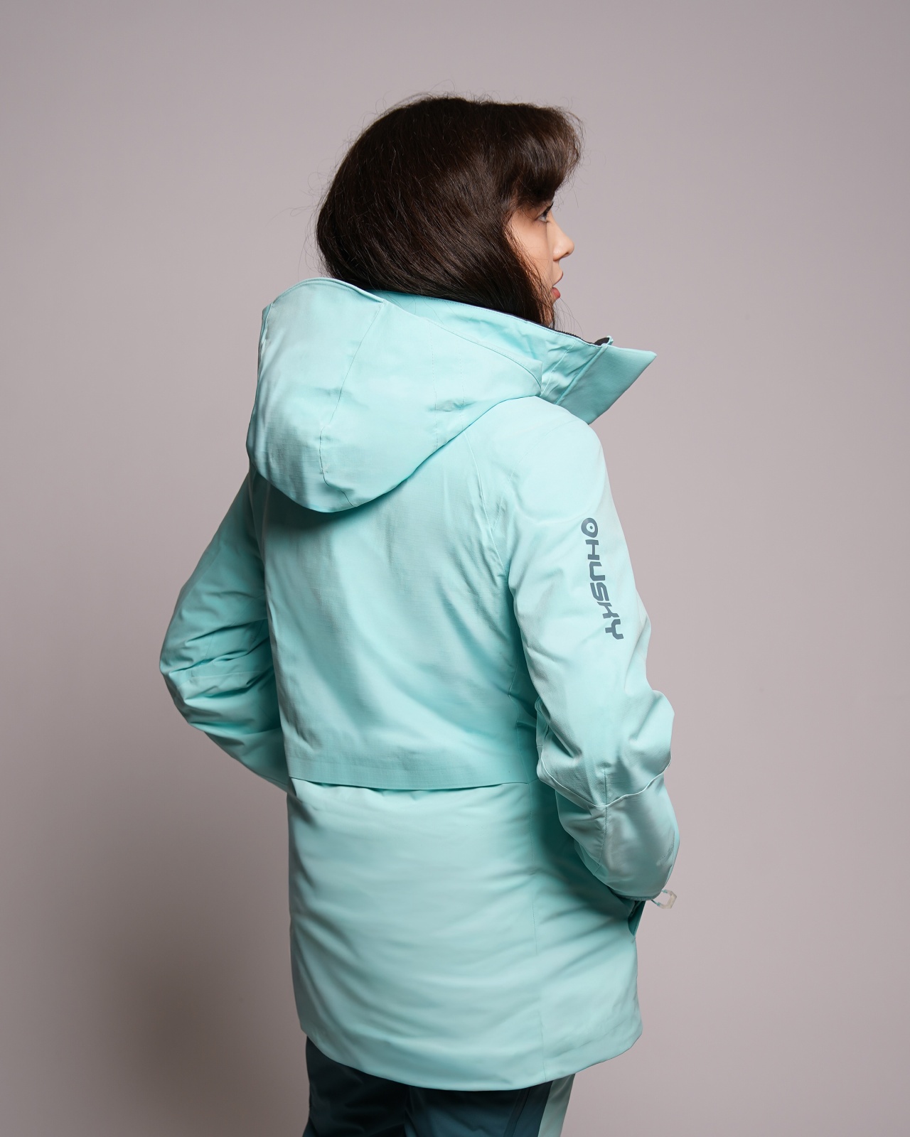 Husky Gato L L, light turquoise Dámská lyžařská bunda