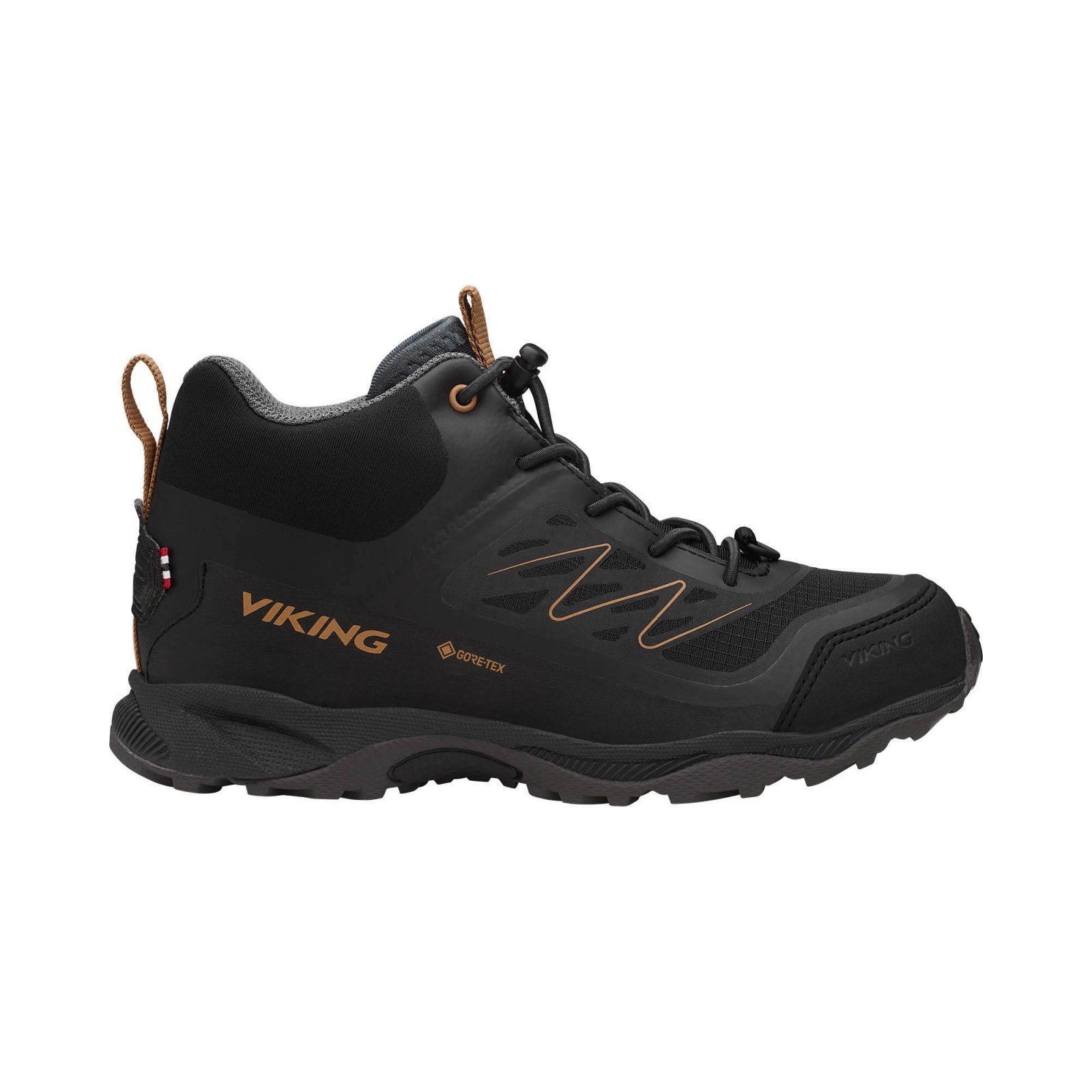 Levně Viking Tind Mid GTX EU 32, black Dětské boty