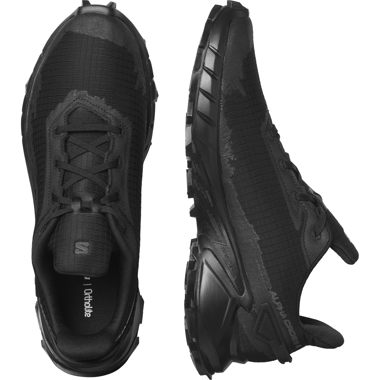 Salomon Alphacross 4 EU 44, Black/Black/Black Pánské boty (obrázek 3)