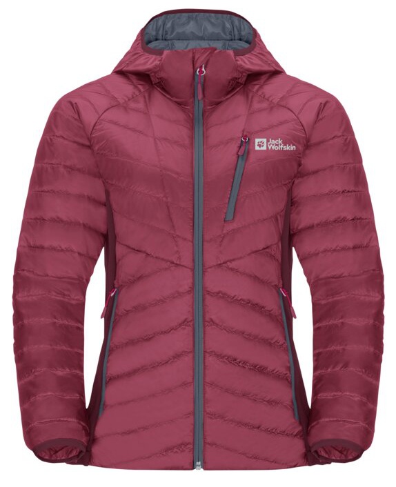 Jack Wolfskin Routeburn Pro Ins M, sangria red Dámská zateplená bunda