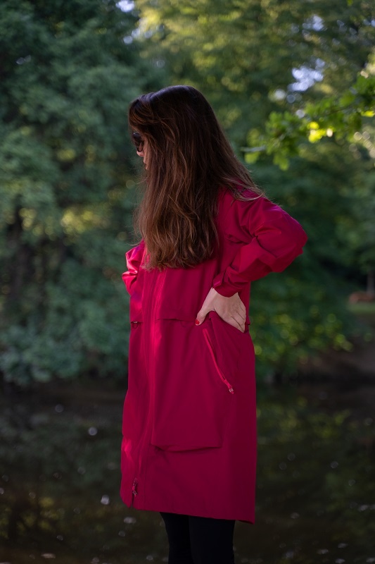 Husky Nevr L S, magenta Dámský hardshell kabát (obrázek 4)