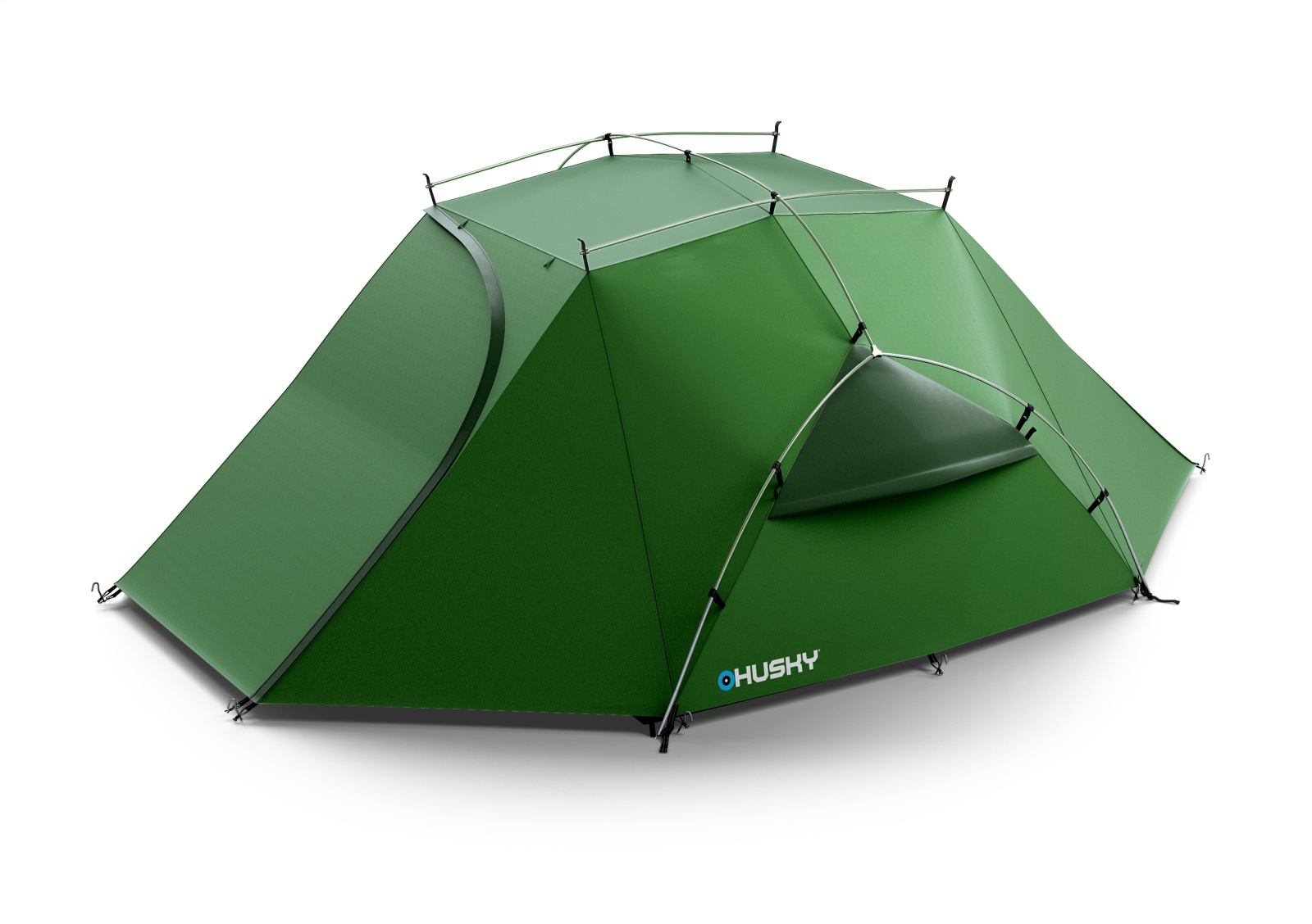 Husky Brofur 4 zelená Lehký turistický stan pro 4 osoby