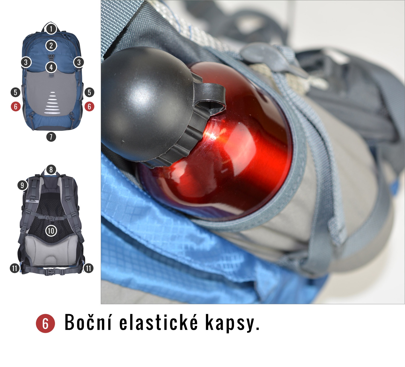 Husky Skid 26l zelená Batoh Turistika / Cyklo (obrázek 10)