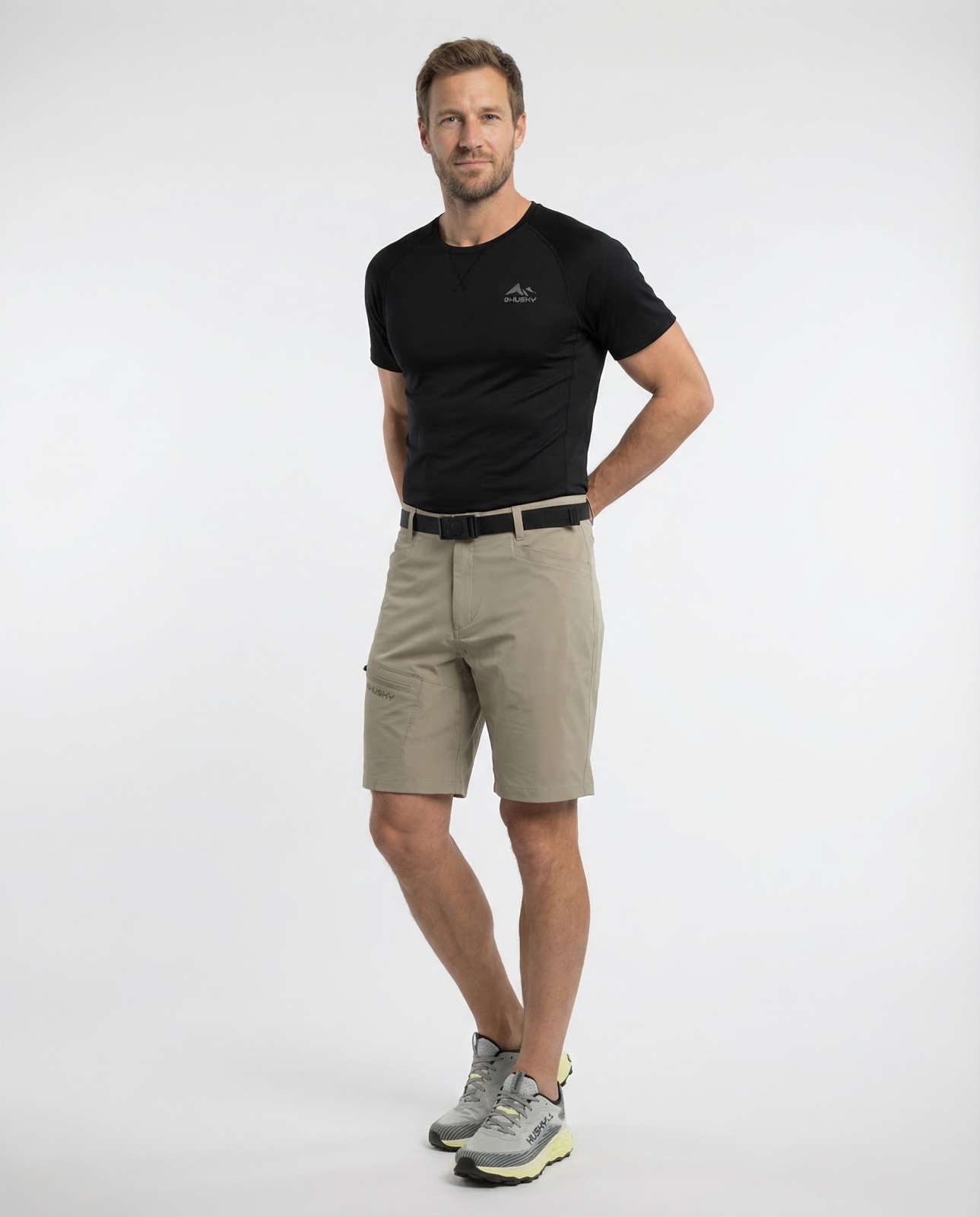 Husky Kiani M S, beige Pánské kraťasy (obrázek 4)