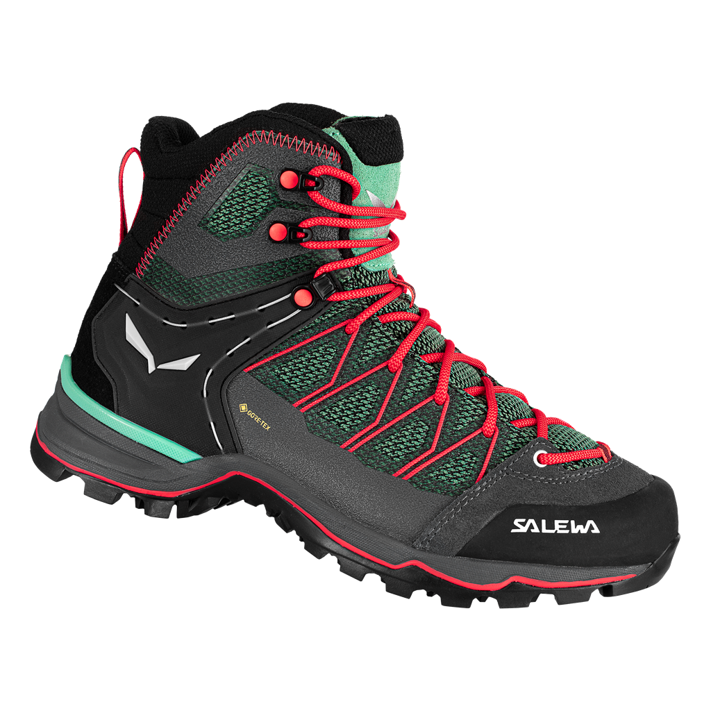 Salewa SALEWA Mtn trainer lite mid GTX EU 42, Feld Green/Fluo Coral Dámské trekové boty