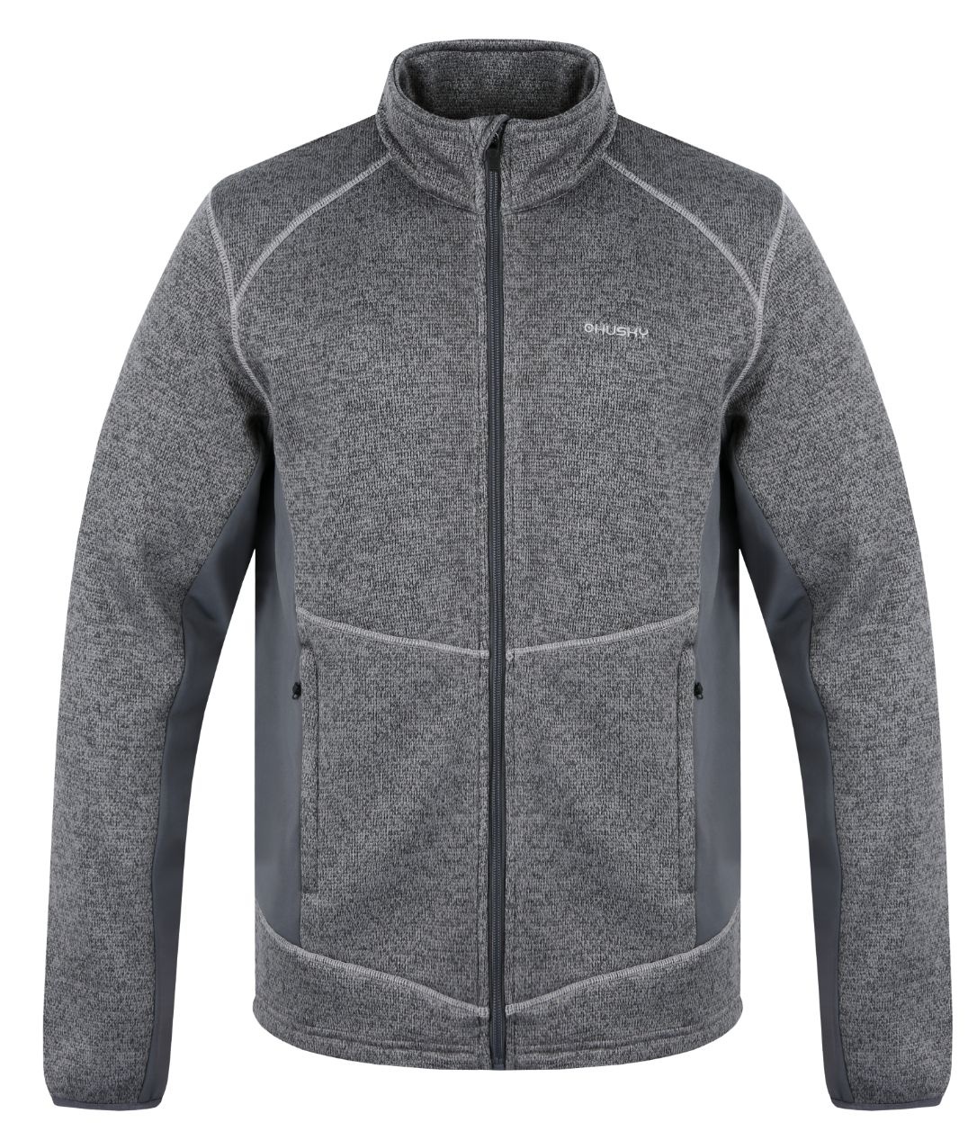 Husky Alan M XXXL, beige Pánský fleecový svetr na zip (obrázek 6)
